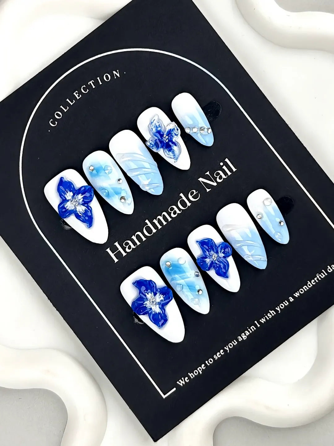 BLUE MONOGRAM FLOWER