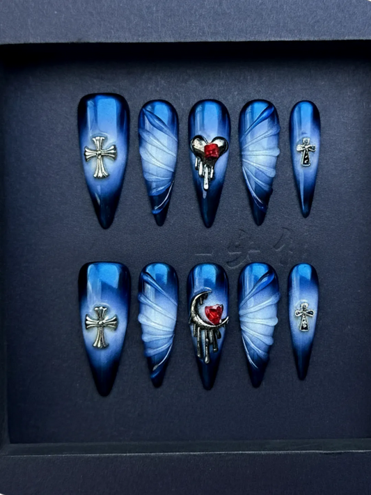 GOTHIC BLUE CRUCIFIX