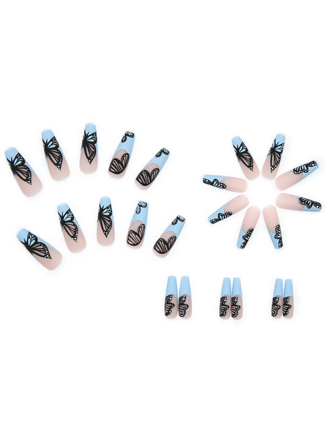 BLUE OMBRE BUTTERFLY