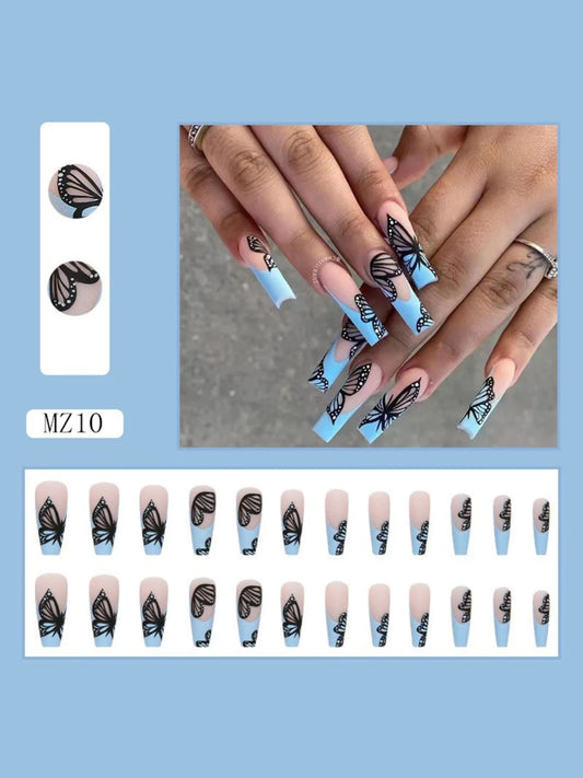 BLUE OMBRE BUTTERFLY