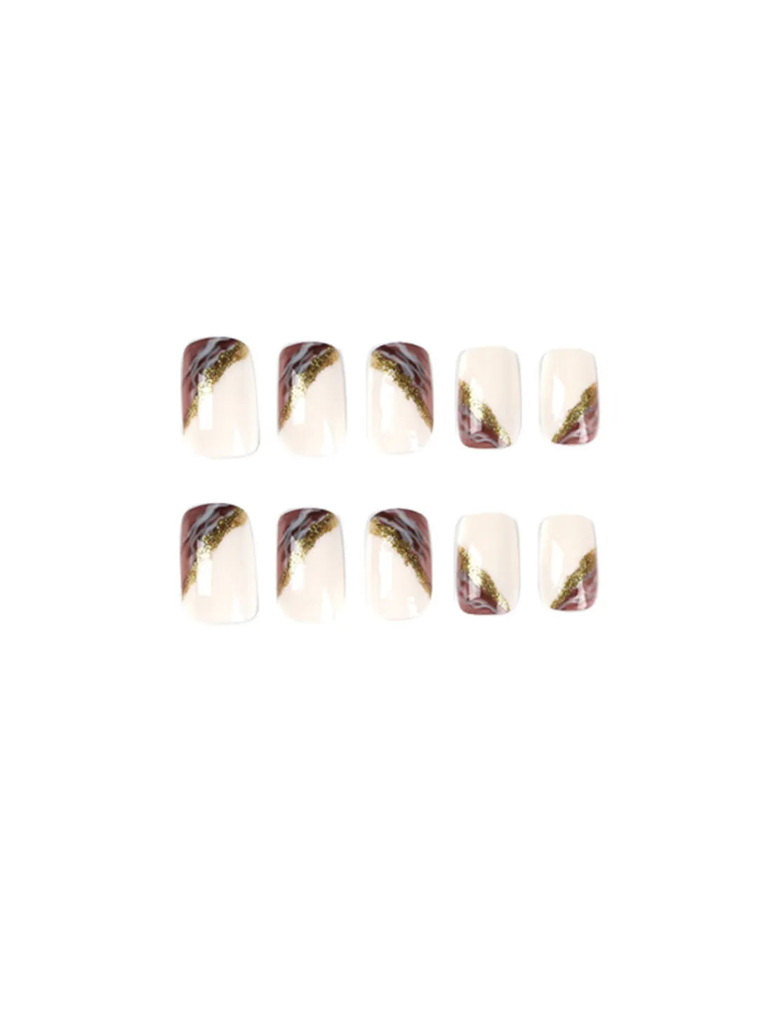 MARBLE GLITTER NAILS