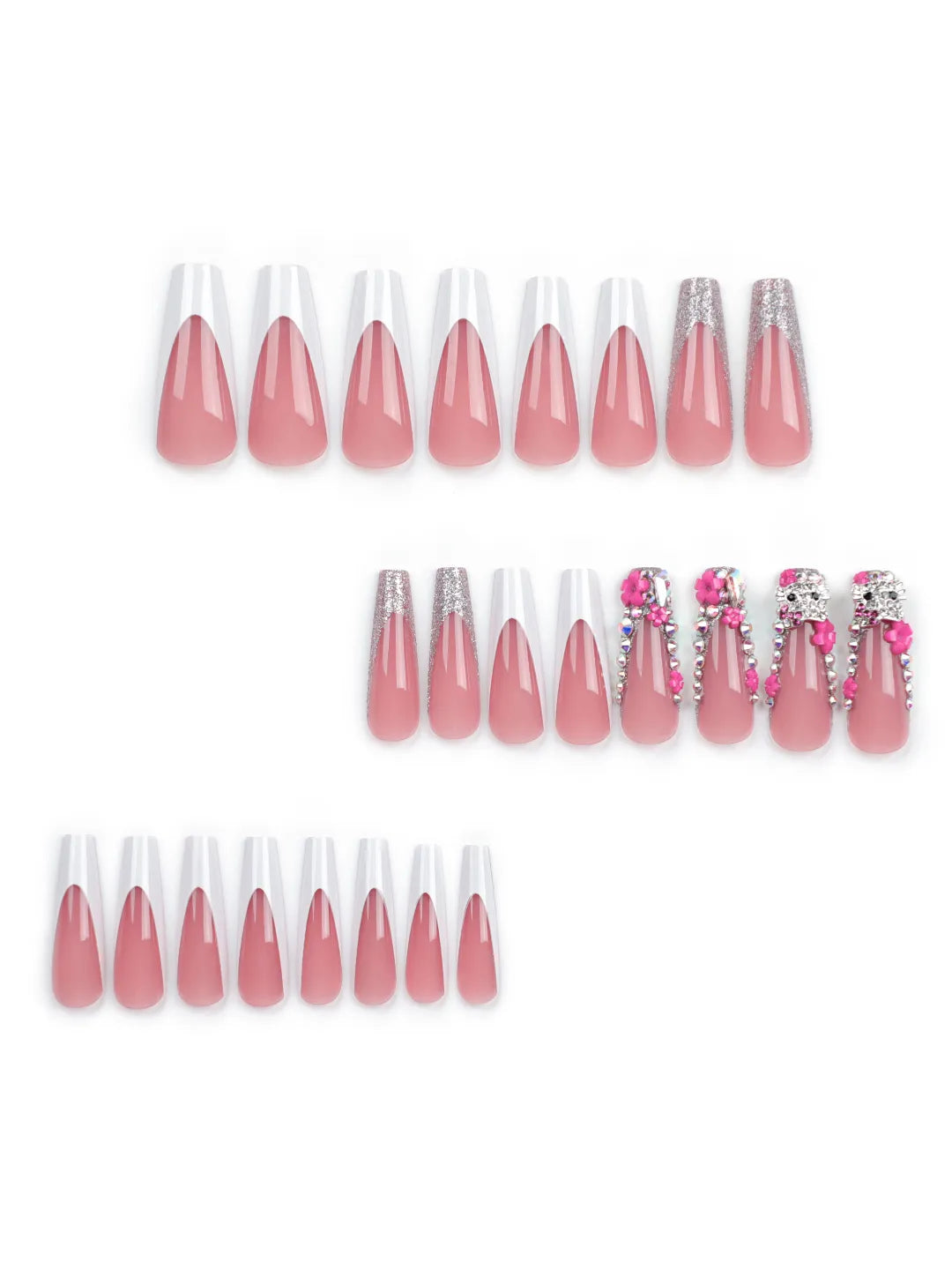 PINK FLOWER PRESS-ONS