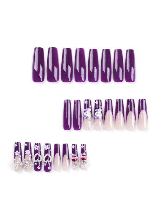 VIOLET BUTTERFLY BLING