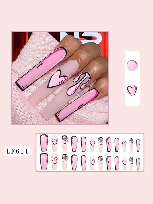 DRIPPING HEART PRESS-ONS