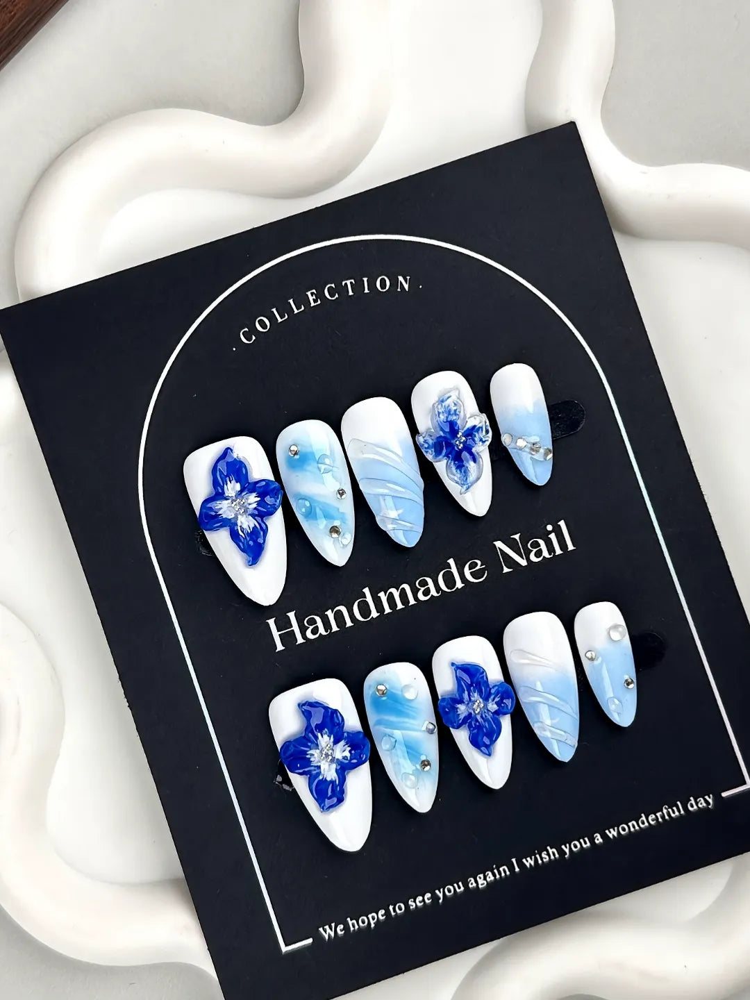 BLUE MONOGRAM FLOWER