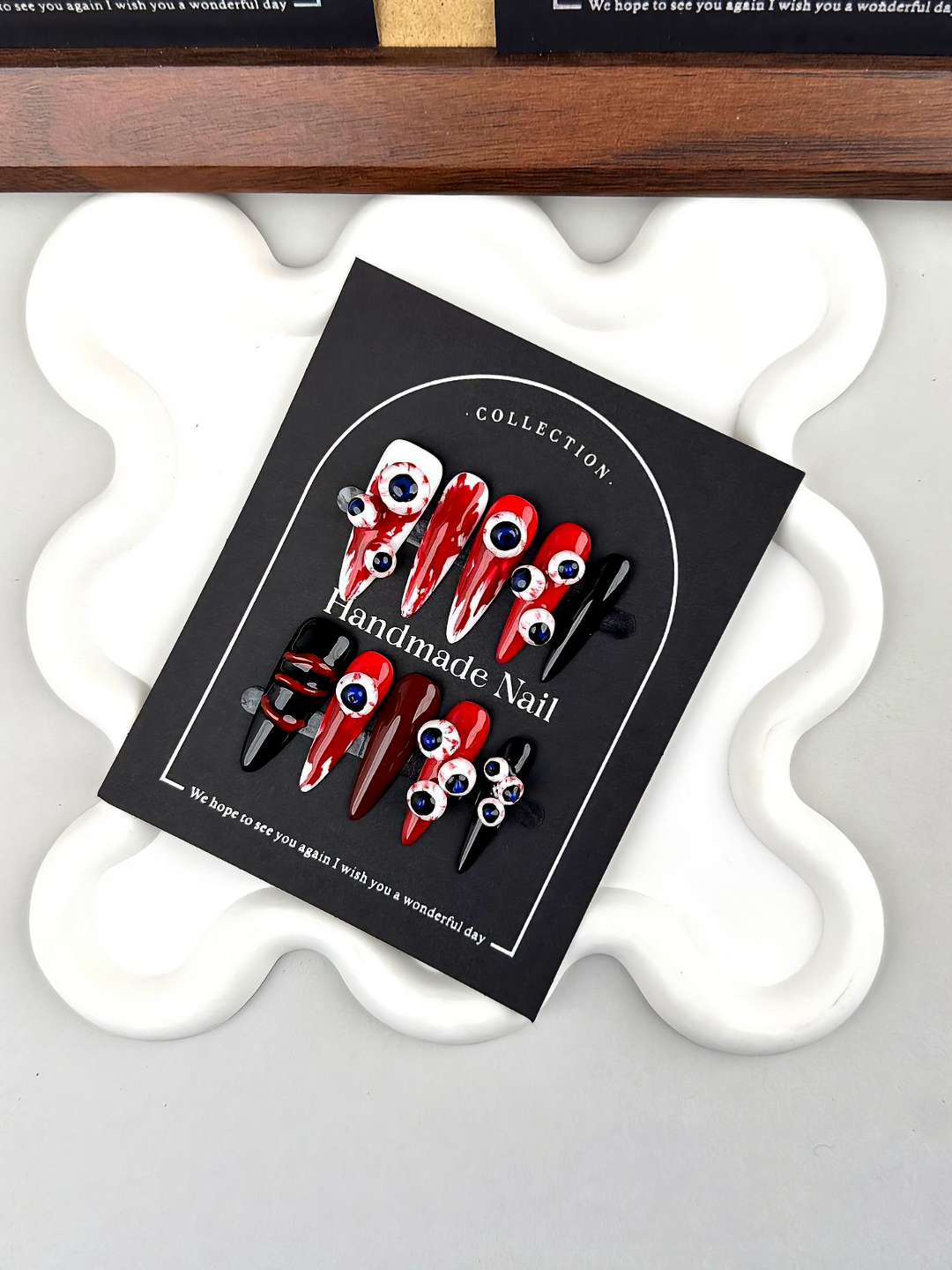 DRAMATIC RED STILETTOS.