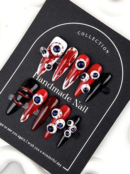 DRAMATIC RED STILETTOS.