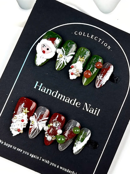 SCULPTED SANTA JEWELS