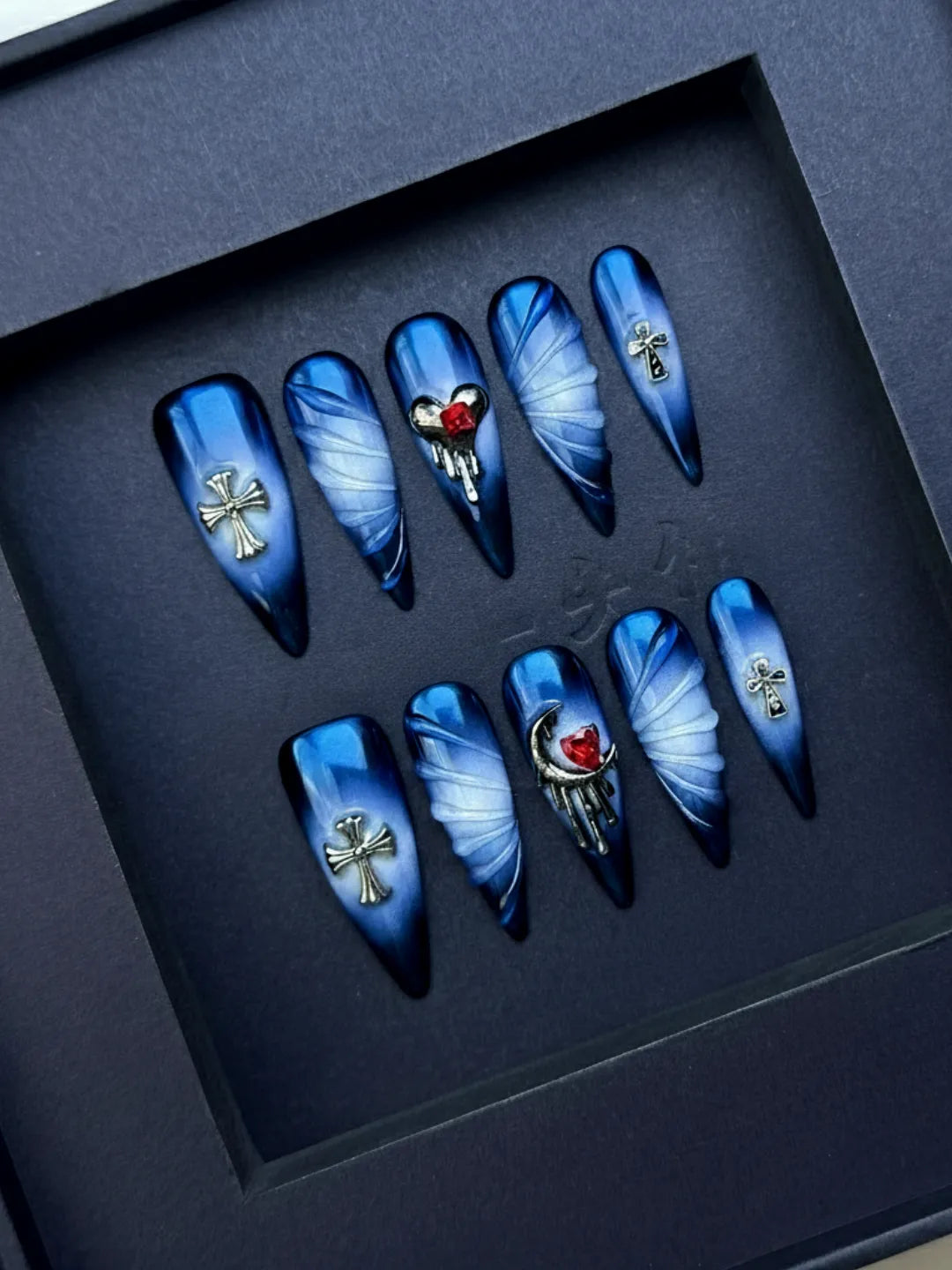 GOTHIC BLUE CRUCIFIX