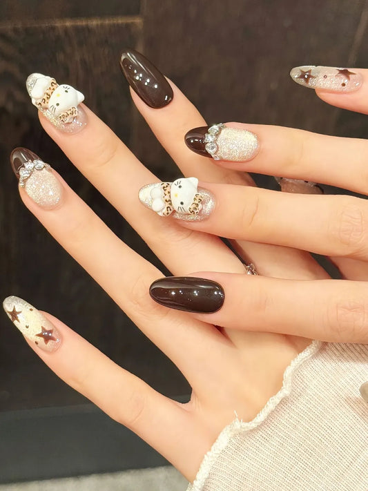 BLACK LEATHER KT CAT