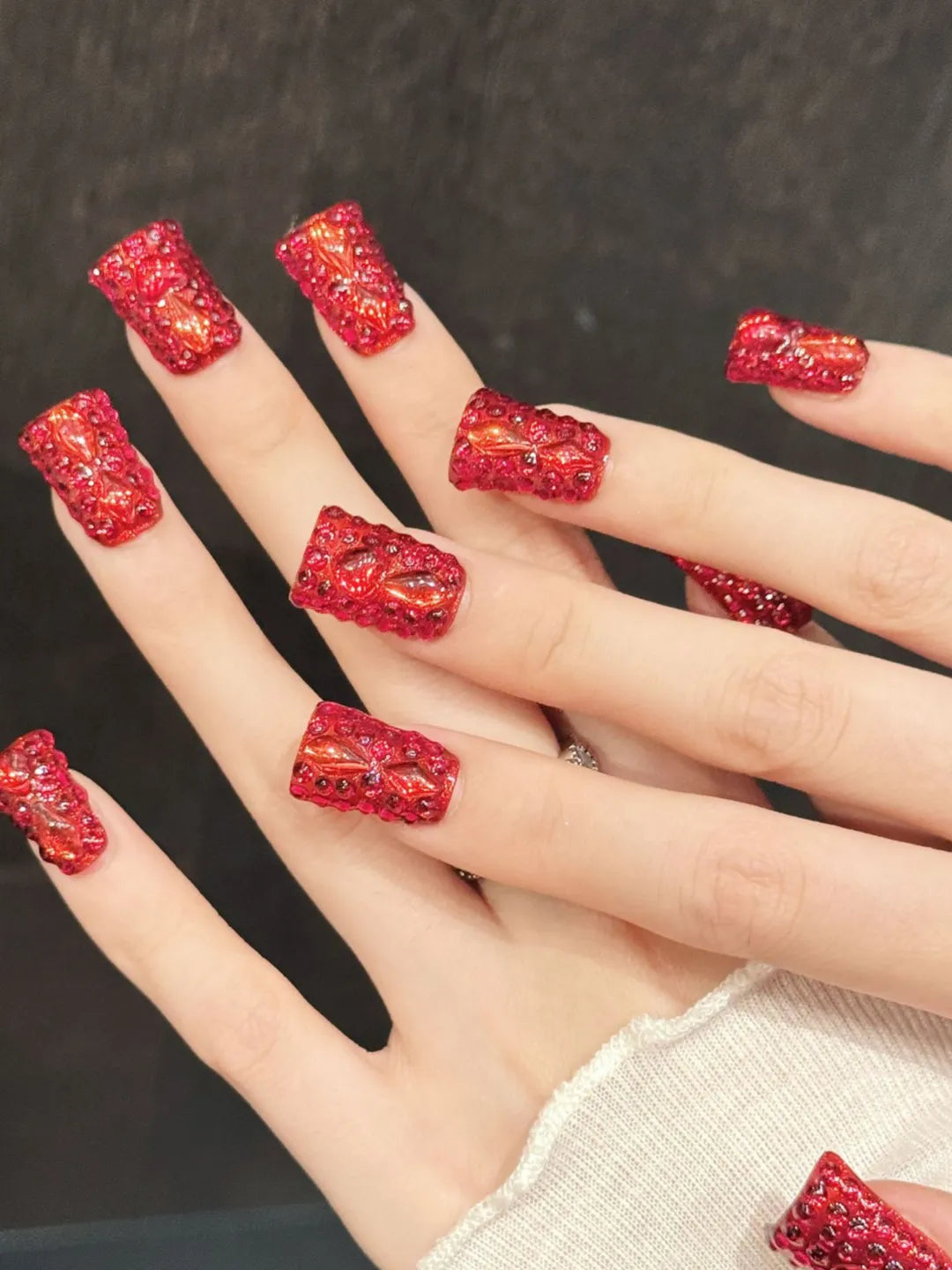 RUBY FLAME NAILS