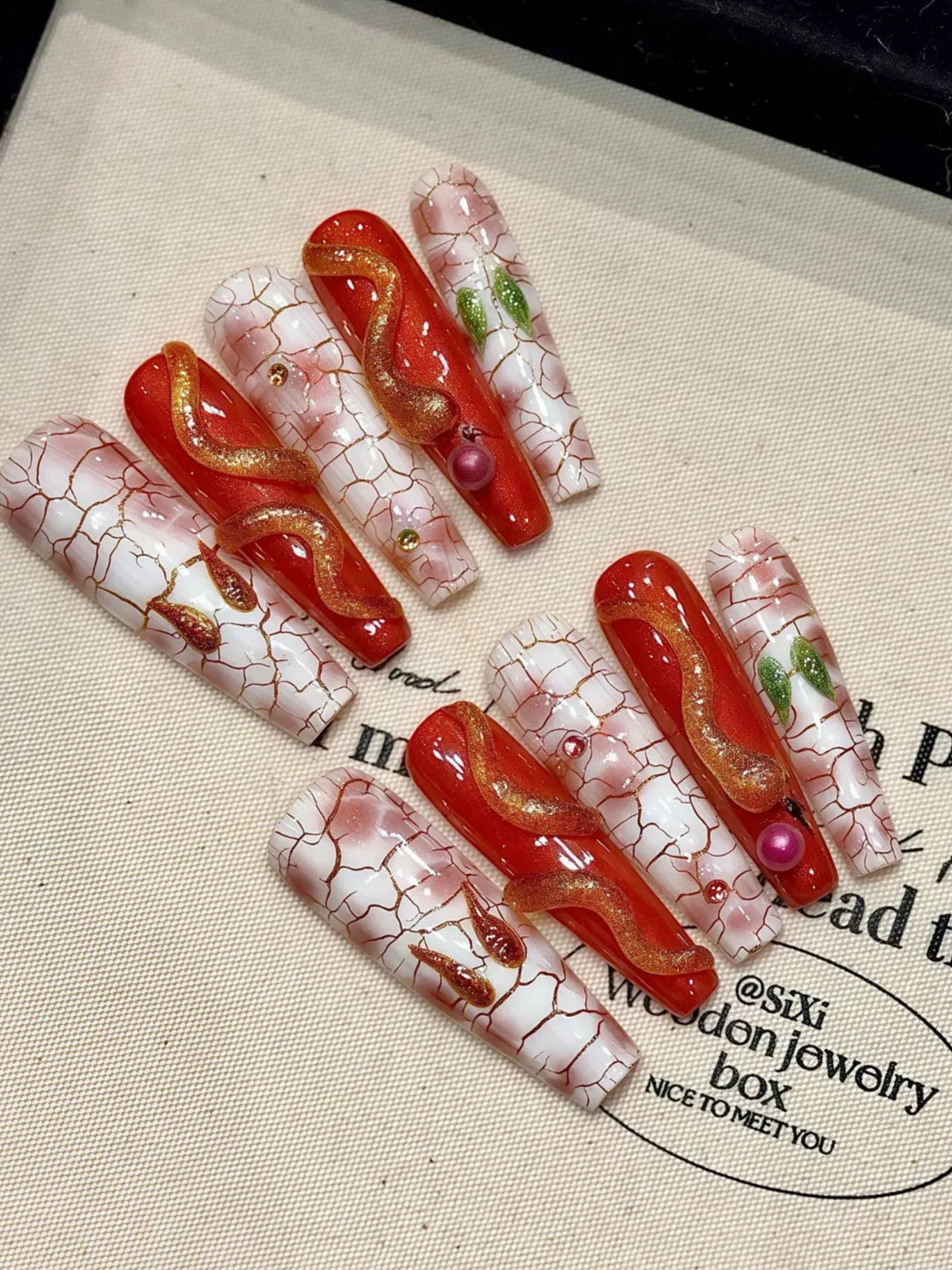 HANDPAINTED GOLD SNAKE