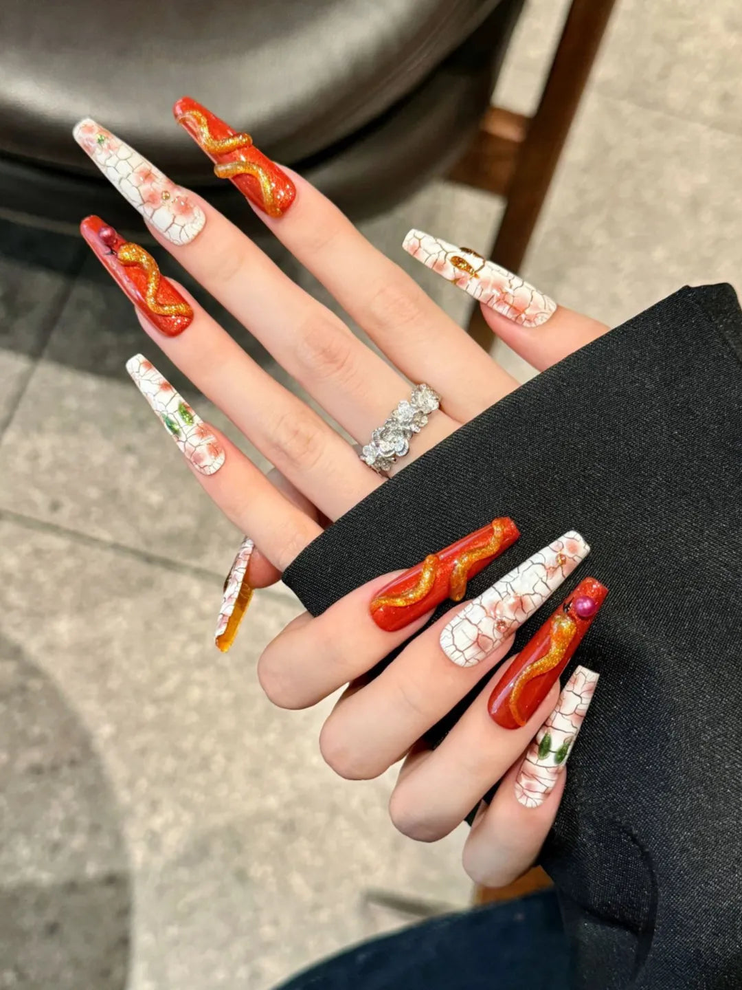 HANDPAINTED GOLD SNAKE