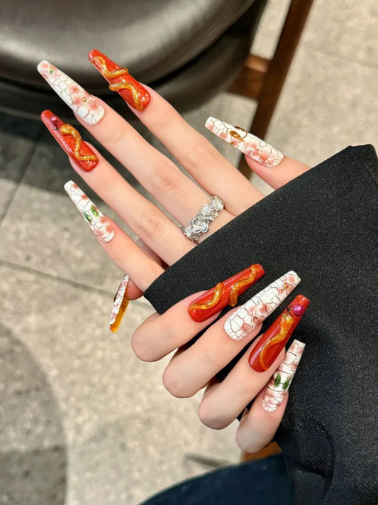 HANDPAINTED GOLD SNAKE