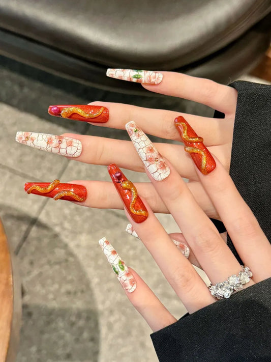 HANDPAINTED GOLD SNAKE