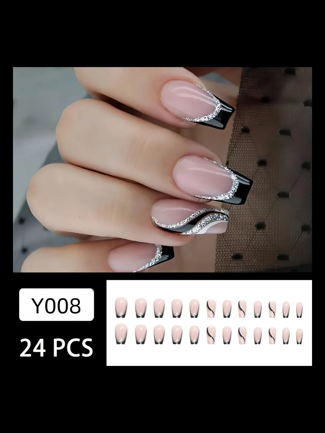 SWIRL GLAM NAILS