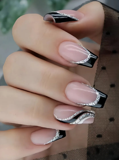 SWIRL GLAM NAILS