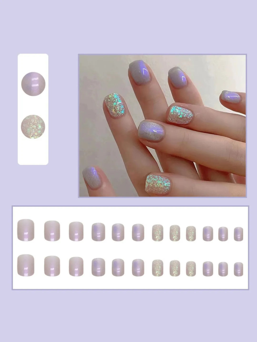 LAVENDER OMBRÉ TOES