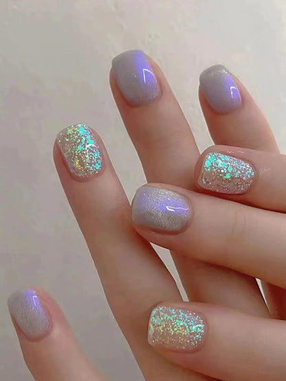 LAVENDER OMBRÉ TOES