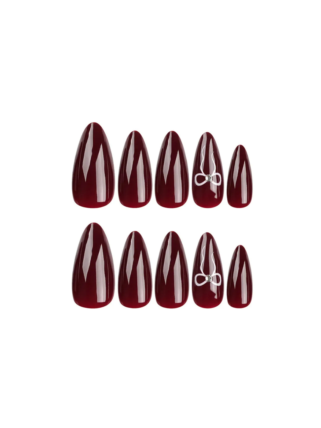 GARNET BOW NAILS
