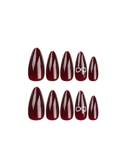 GARNET BOW NAILS