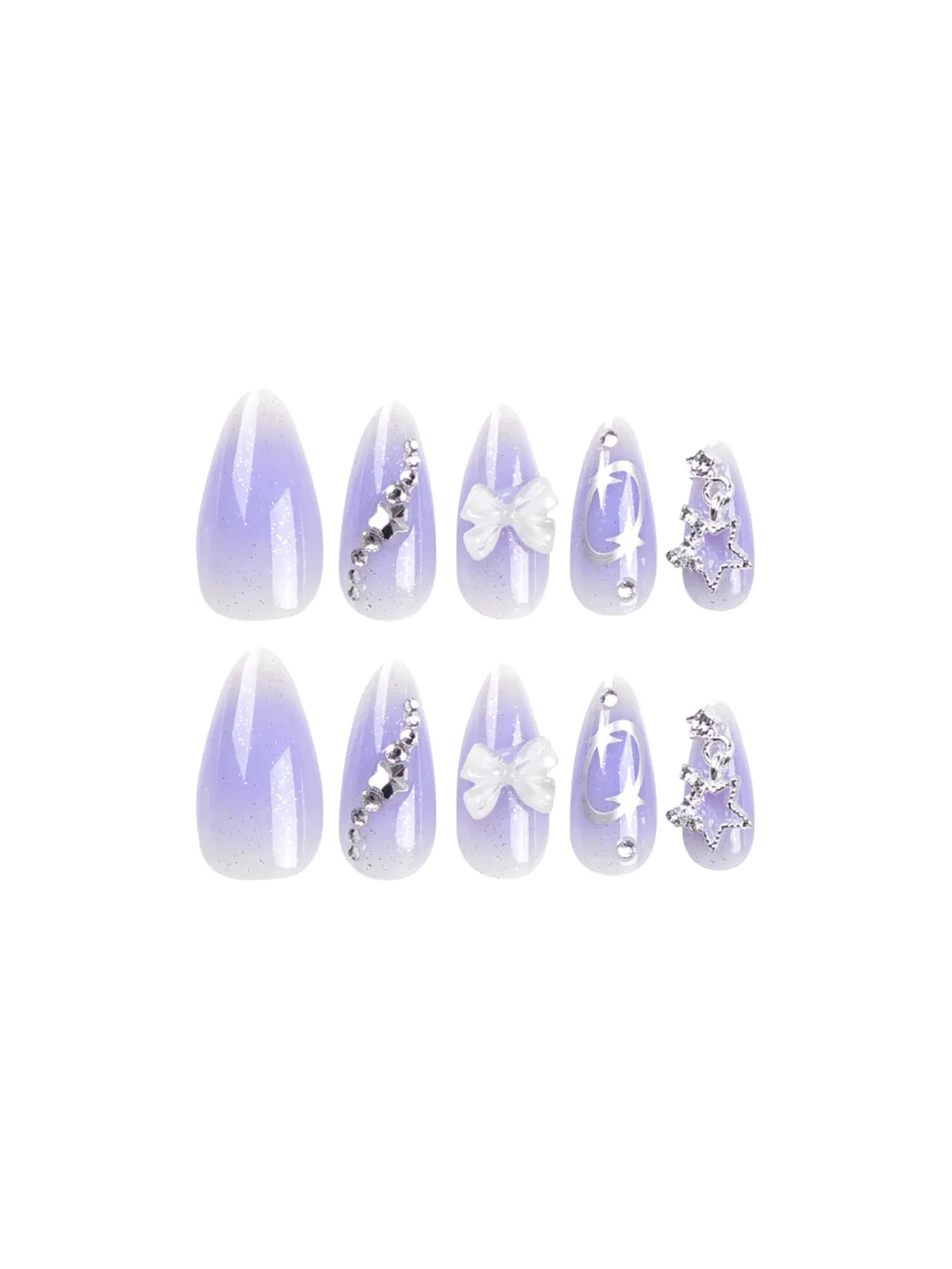 LAVENDER GALAXY NAILS