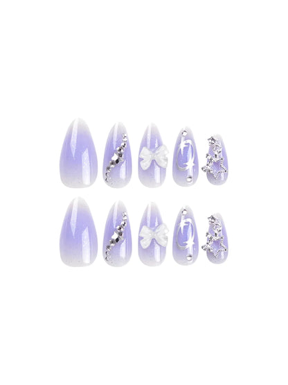 LAVENDER GALAXY NAILS