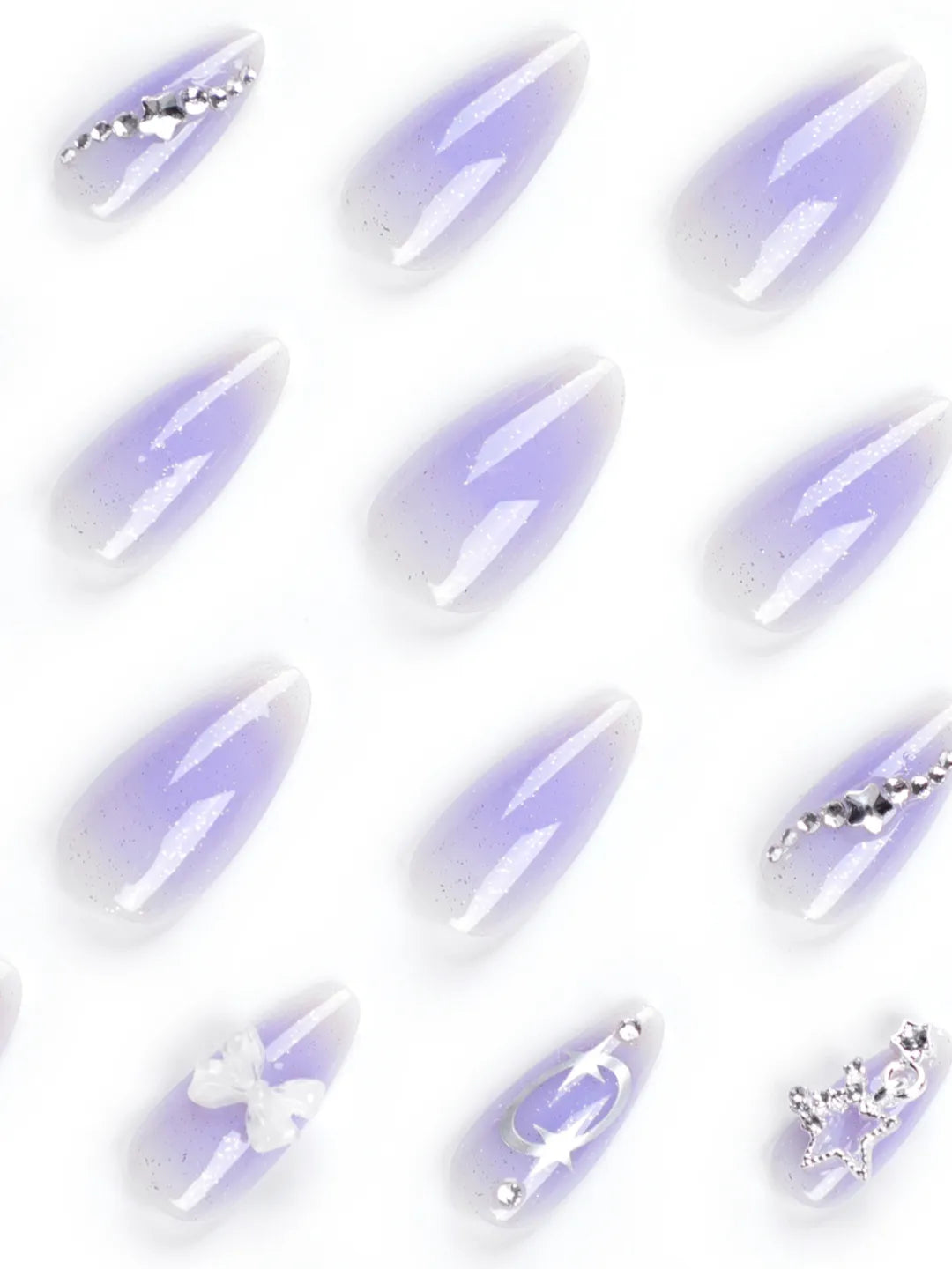 LAVENDER GALAXY NAILS