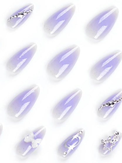 LAVENDER GALAXY NAILS