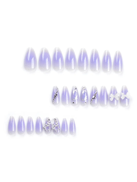 LAVENDER GALAXY NAILS