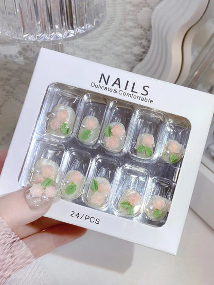 SILVER BLUSH NAILS