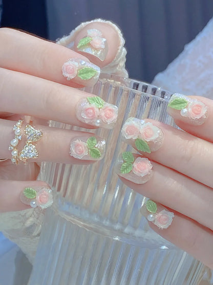 SILVER BLUSH NAILS