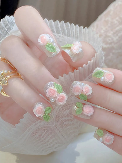SILVER BLUSH NAILS