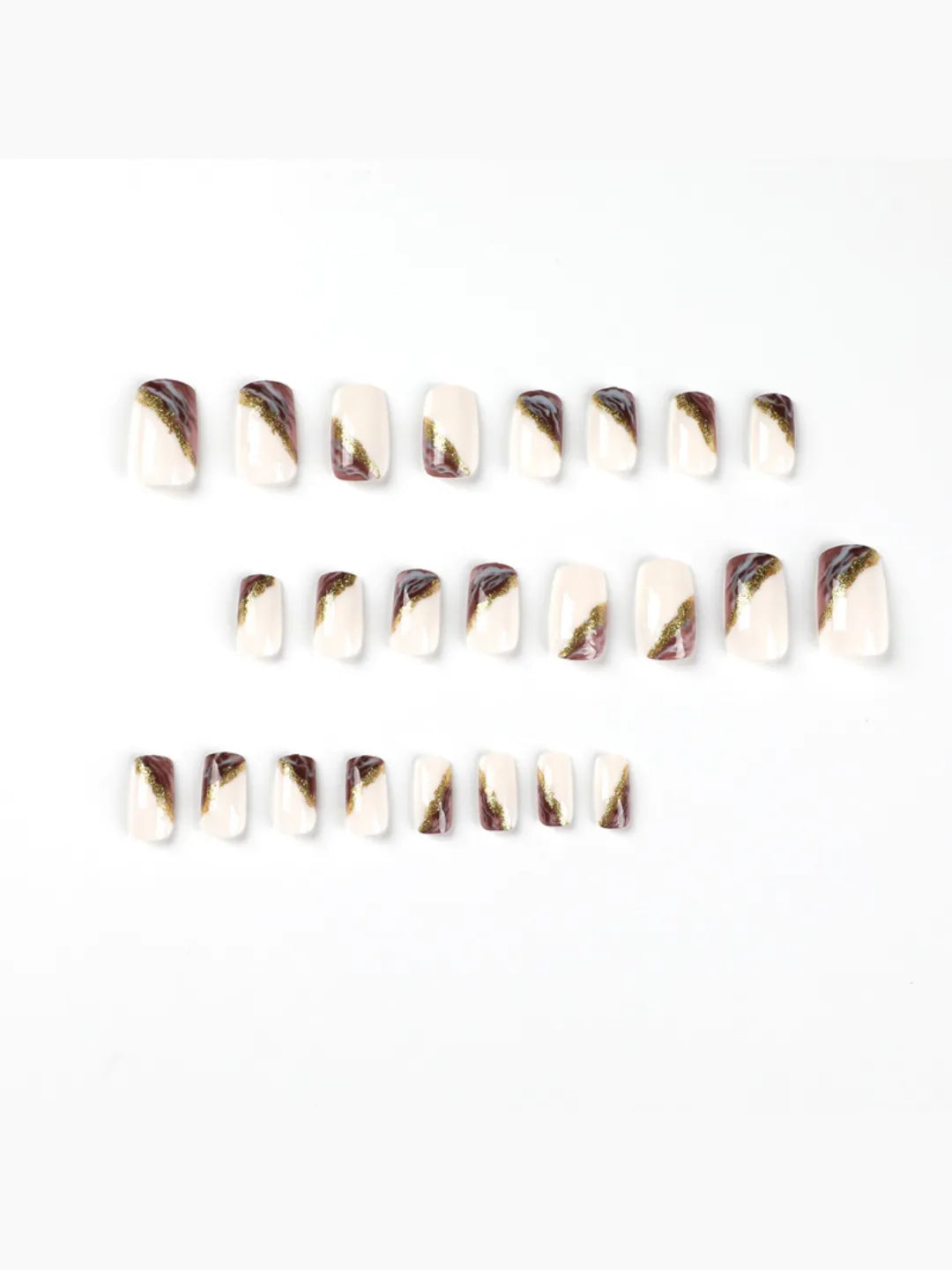 MARBLE GLITTER NAILS