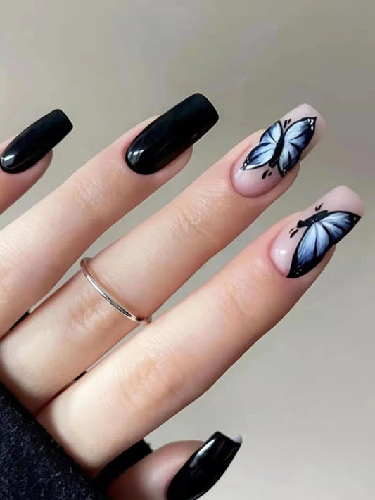 BLACK SWALLOWTAIL NAILS