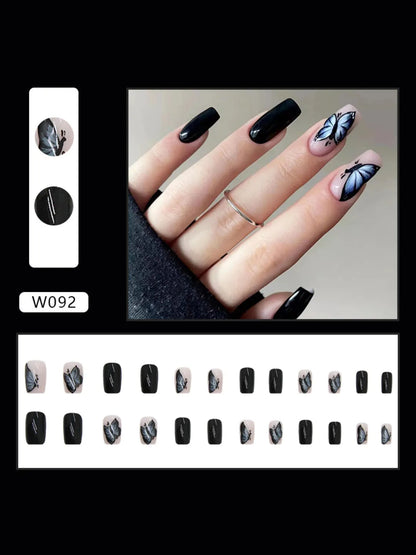 BLACK SWALLOWTAIL NAILS