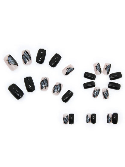 BLACK SWALLOWTAIL NAILS