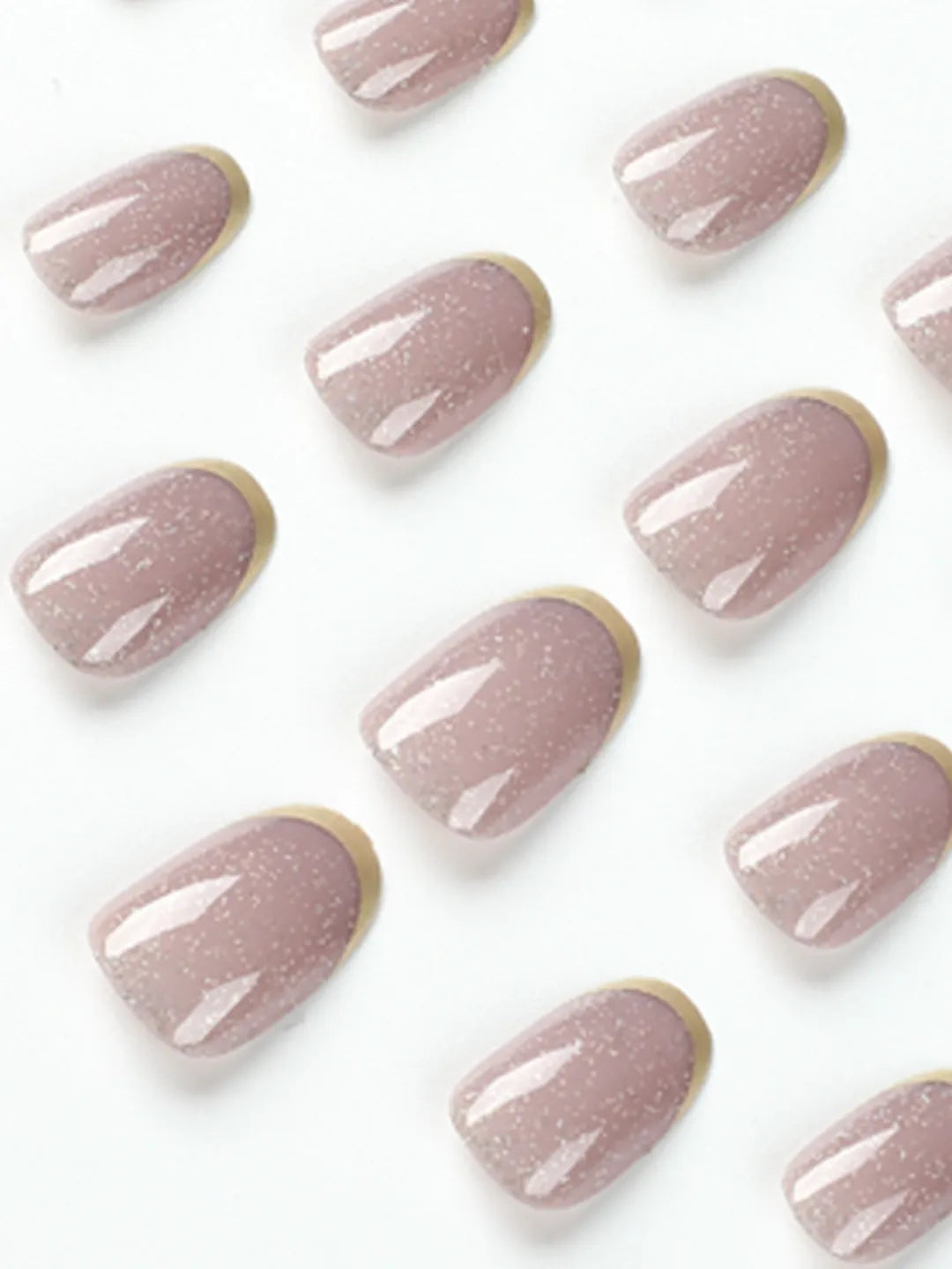 BLUSH GLITTER FRENCH