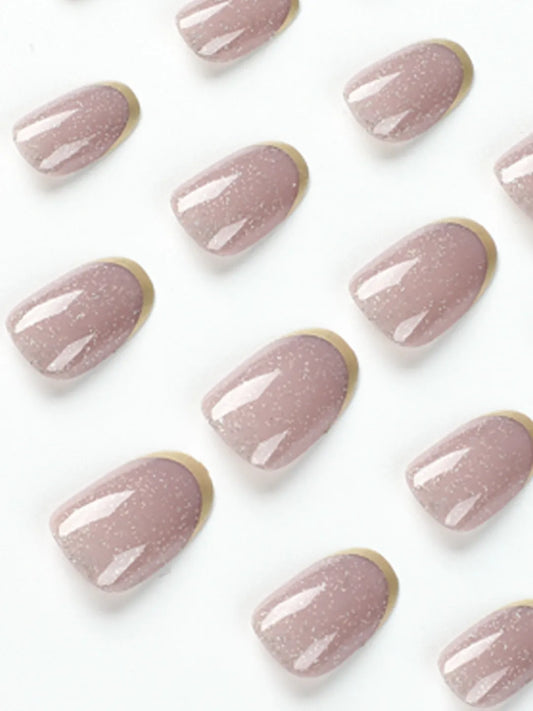 BLUSH GLITTER FRENCH