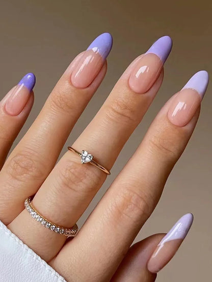 LILAC FRENCH TIPS
