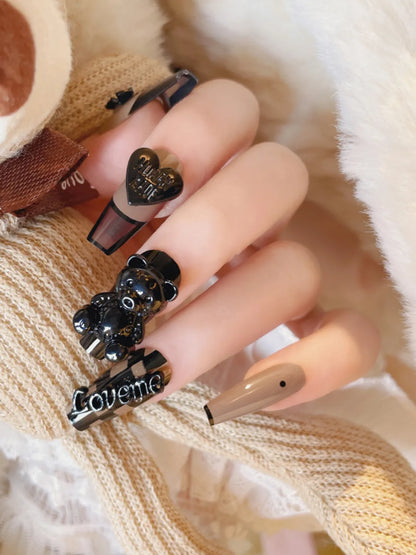 CHECKERED BOW NAILS
