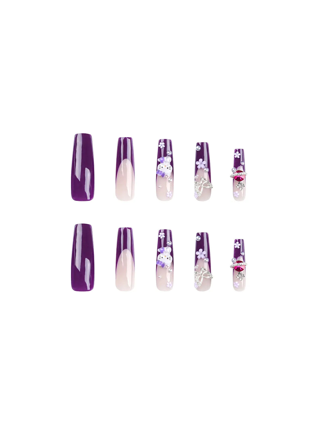 VIOLET BUTTERFLY BLING