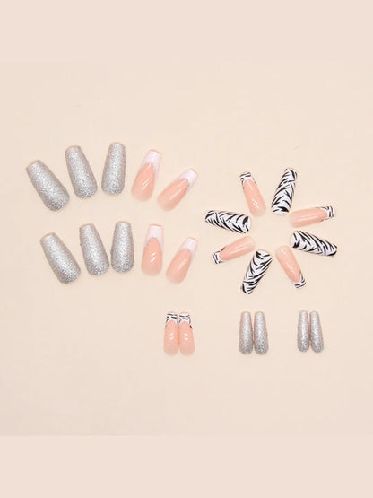 SILVER ZEBRA GLITTER