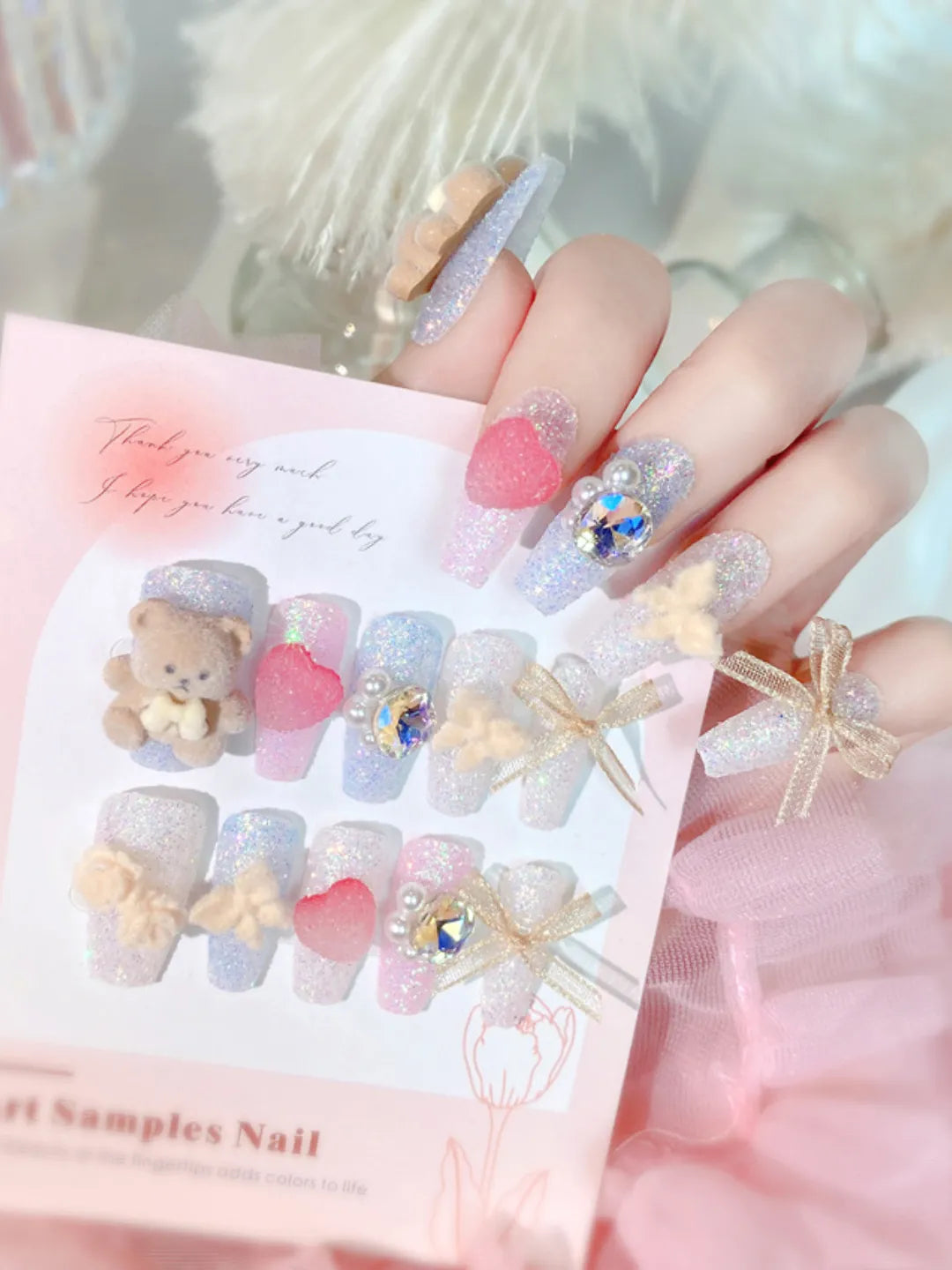 KAWAII GLITTER BEAR