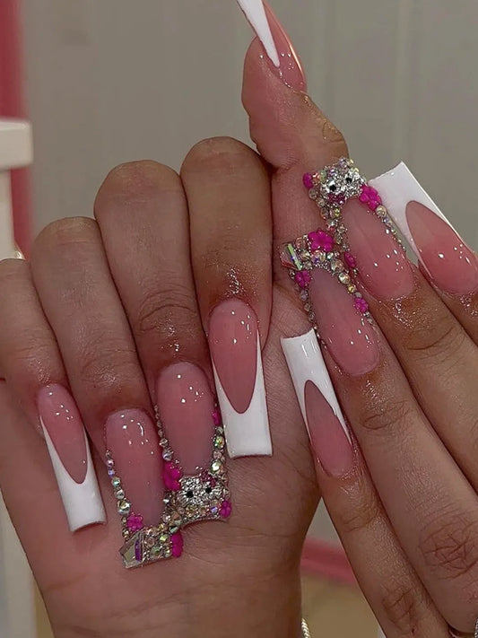 PINK FLOWER PRESS-ONS