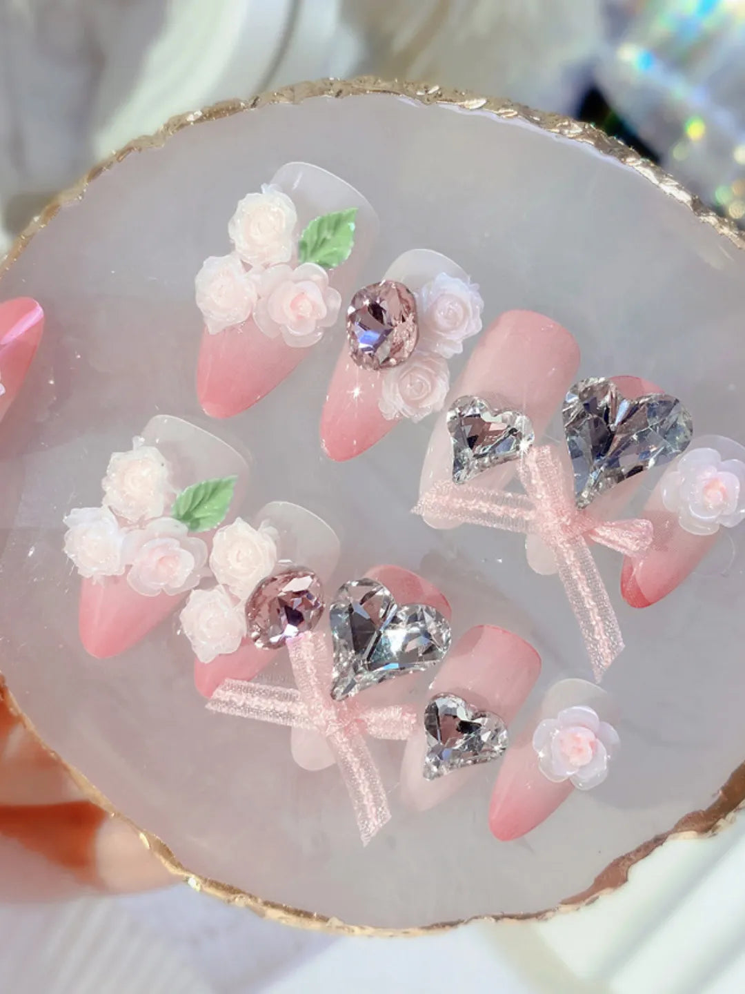 CUTE BOW RHINESTONES