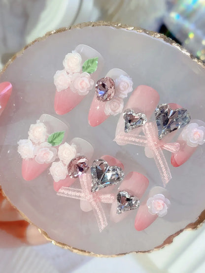 CUTE BOW RHINESTONES