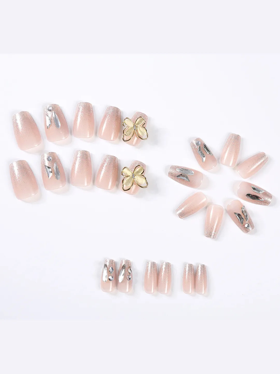 GLITTER BUTTERFLY PRESS-ONS