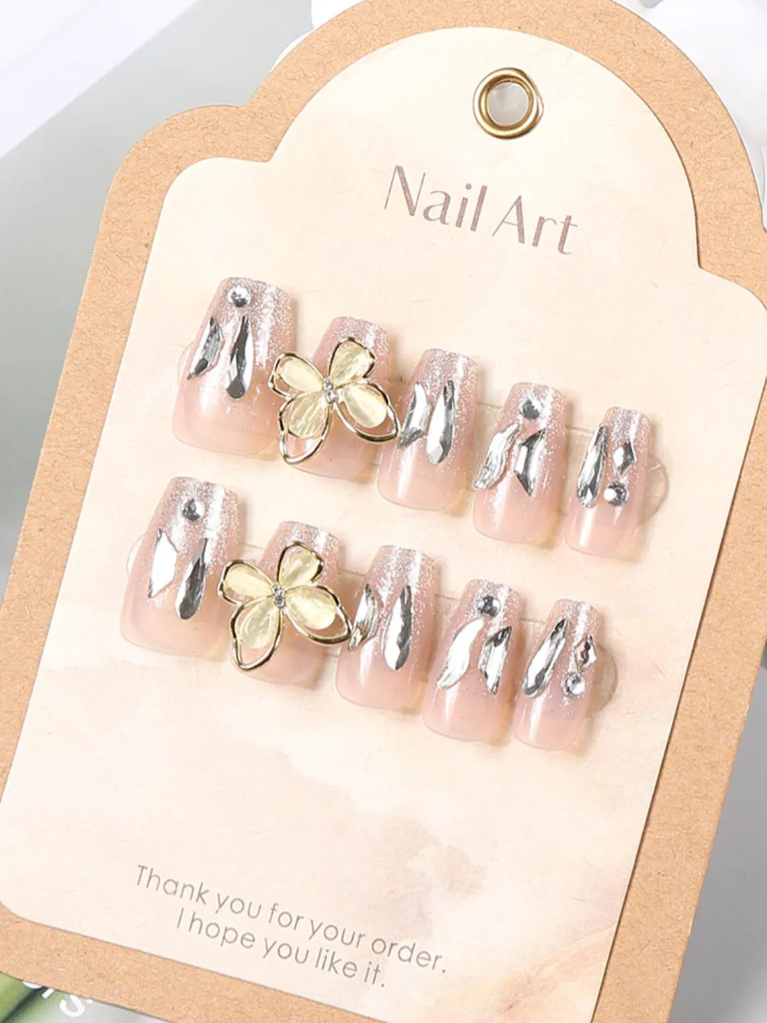 GLITTER BUTTERFLY PRESS-ONS