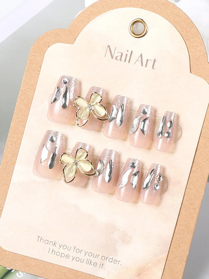 GLITTER BUTTERFLY PRESS-ONS